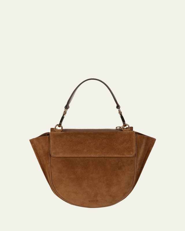 Hortensia Mini Suede Top-Handle Bag